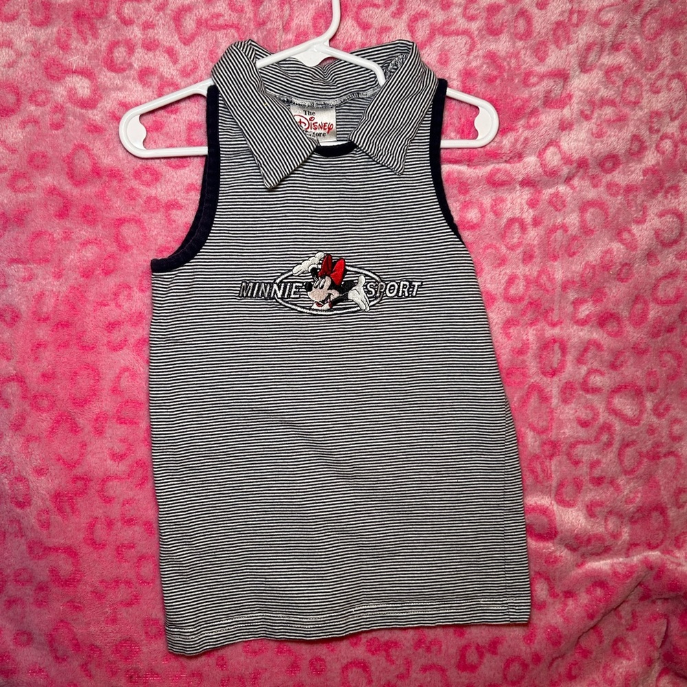 Disney Minnie sport youth top that can also be worn as a baby tee/tank top 💓